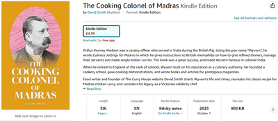 Kindle edition of The Cooking Colonel of Madras